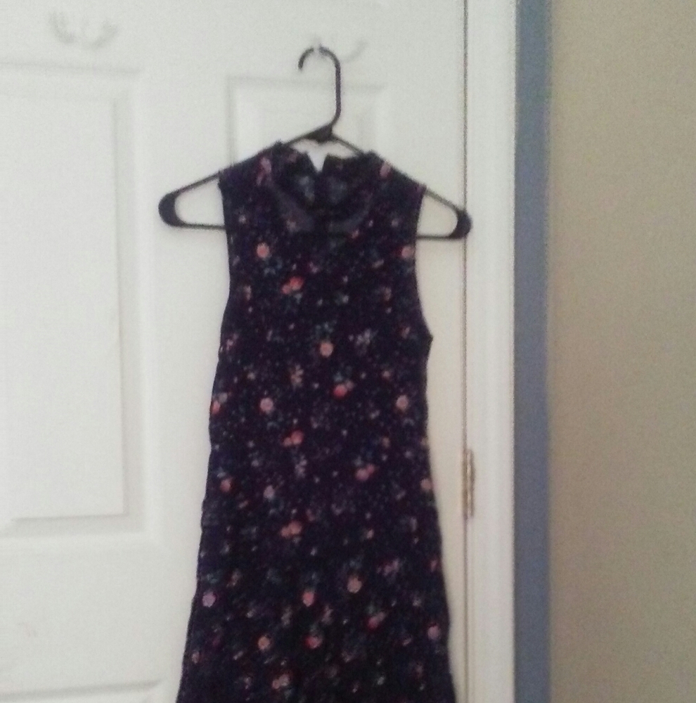 Floral and black jumper